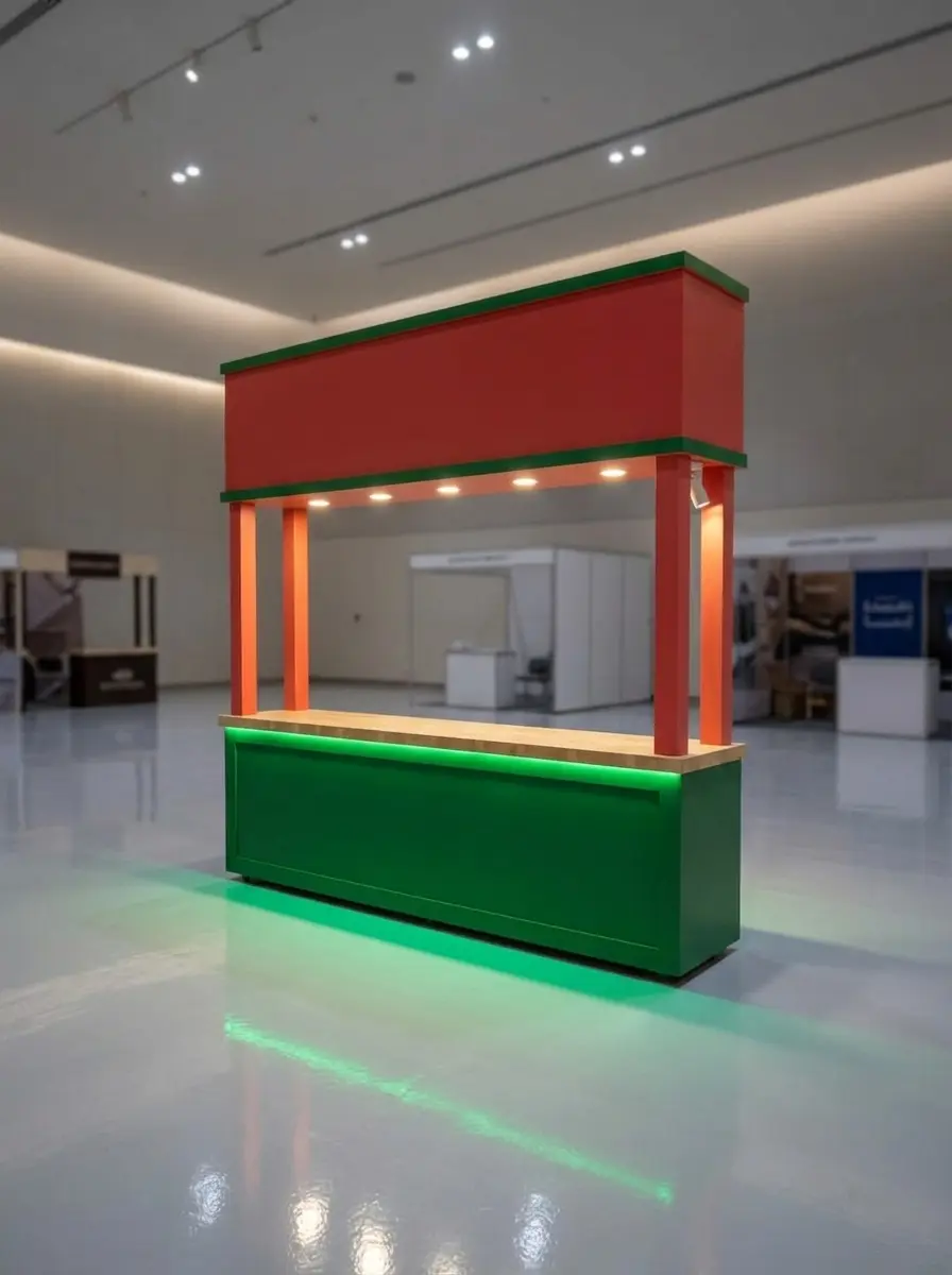 كشك كاونتر أطعمة ومشروبات - Dual-Tone F&B Kiosk